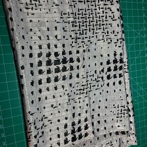 Silver and Black Patterned Fabric
